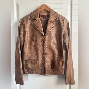 Margaret Godfrey Studded Leather Jacket Women’s Size S